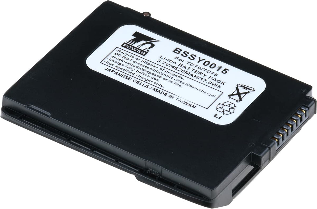 Akku für Zebra Barcode-Scanner, Teilenummer 82-171249-02, Li-Ion, 3,7 V, 4620 mAh (17 Wh), schwarz