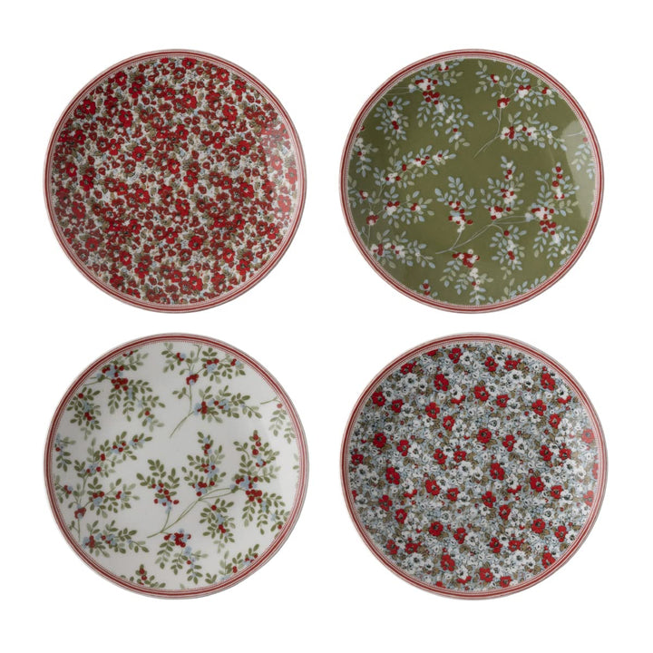 Laura Ashley Stockbridge Collectables Geschenkset 4 Petit Fours 12 cm Porzellan