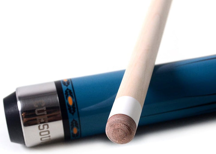 DHOLE CUESOUL 58 "2 Piece Maple Billiard Queue 19 Unzen blau 12.75mm, blau 12.75mm