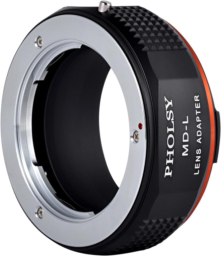 PHOLSY Objektivadapter Kompatibel mit Minolta Rokkor MD/MC/SR Mount Objektiv und L Mount Kameragehäu