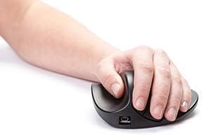 HIPPUS HandShoe Mouse links S wireless | Funkmaus | ergonomisches Design - Vorbeugung gegen Mausarm/