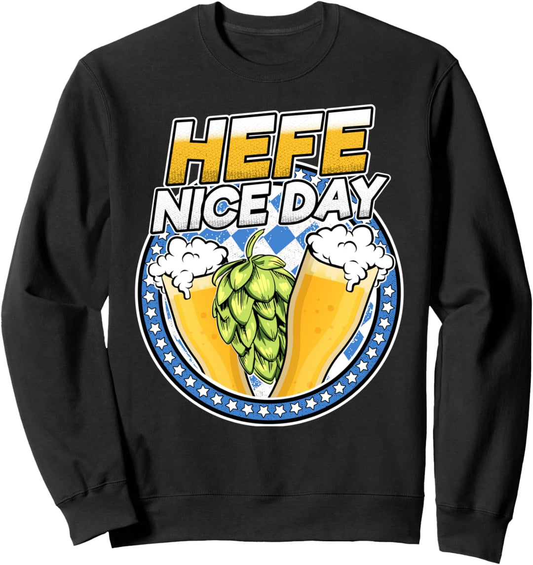 Hefe Nice Day Weizenbier Lustig Spruch Saufen Herren Bier Sweatshirt