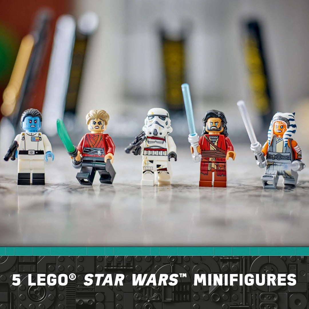 LEGO Star Wars Ahsoka Tanos Duell auf Peridea Bauspielzeug für Kinder, Sammelspielzeug mit 5 Star Wa