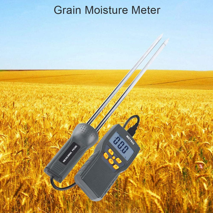 Getreide Feuchtemessgerät, Fydun Tragbar Feuchtigkeitsmessgeräte Digital LCD Display Feuchtetester S