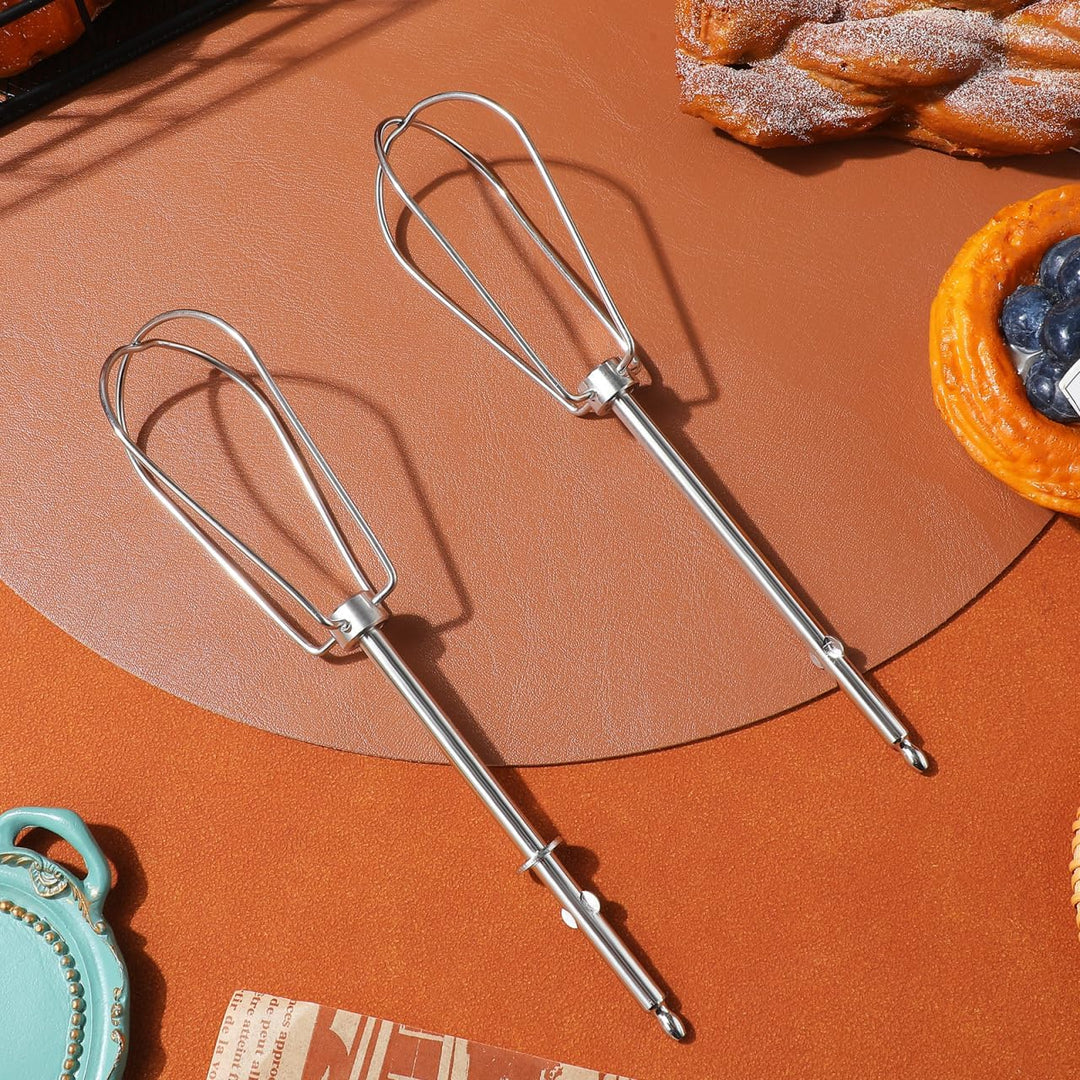 Luxshiny 2 X Edelstahl SchneebesenaufsäTze Ersatz FüR Elektrische Handmixer – Vielseitige Mixer RüHr