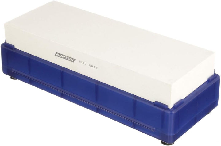 Norton Waterstone, 4000 grit, 1" x 3" x 8" in Blue Plastic Hinged Box by Norton Abrasives - St. Goba