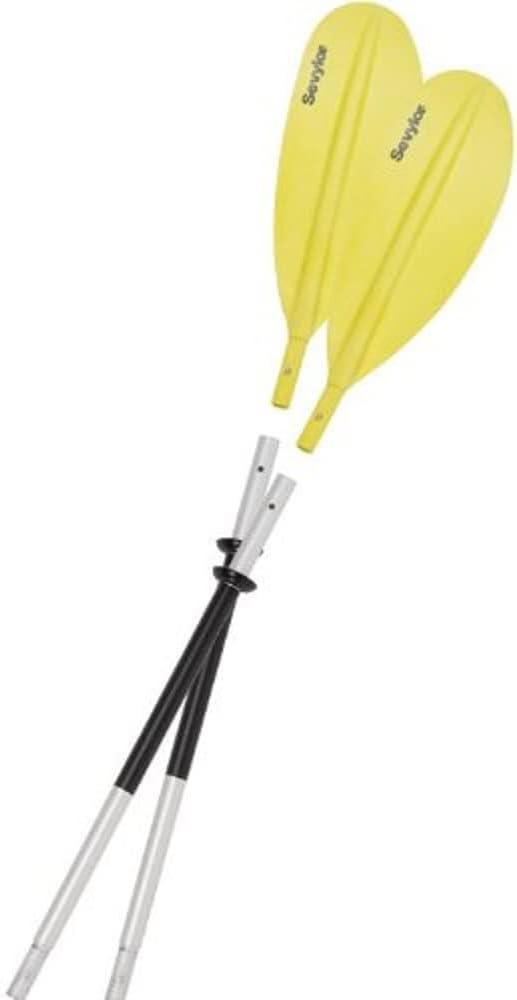 Sevylor Alu-doppelpaddel K-compact, schwarz/grau/gelb (230 x 18 cm)