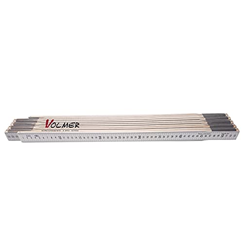Nivellierzollstock 5 m, (Geometer-Massstab), Transportlänge 57,5 cm – beide Seiten cm/mm-Teilung