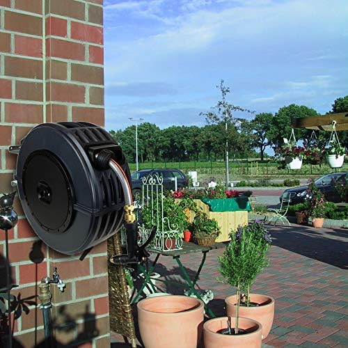 Ebinger Schlauchaufroller DR 200-R3 Wandmontage Garten 20m - 5/8" Wasserschlauch