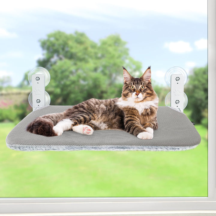 GUUSII HOME Katzen Hängematte Fensterliege Fenster Katzenbett Katzenhängematte Klappbar Fensterplätz