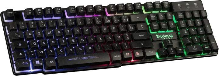 Konix Drakkar Gaming-Zubehörpaket Rogue für PC - Headset - AZERTY -Tastatur mit 105 Tasten - Maus -