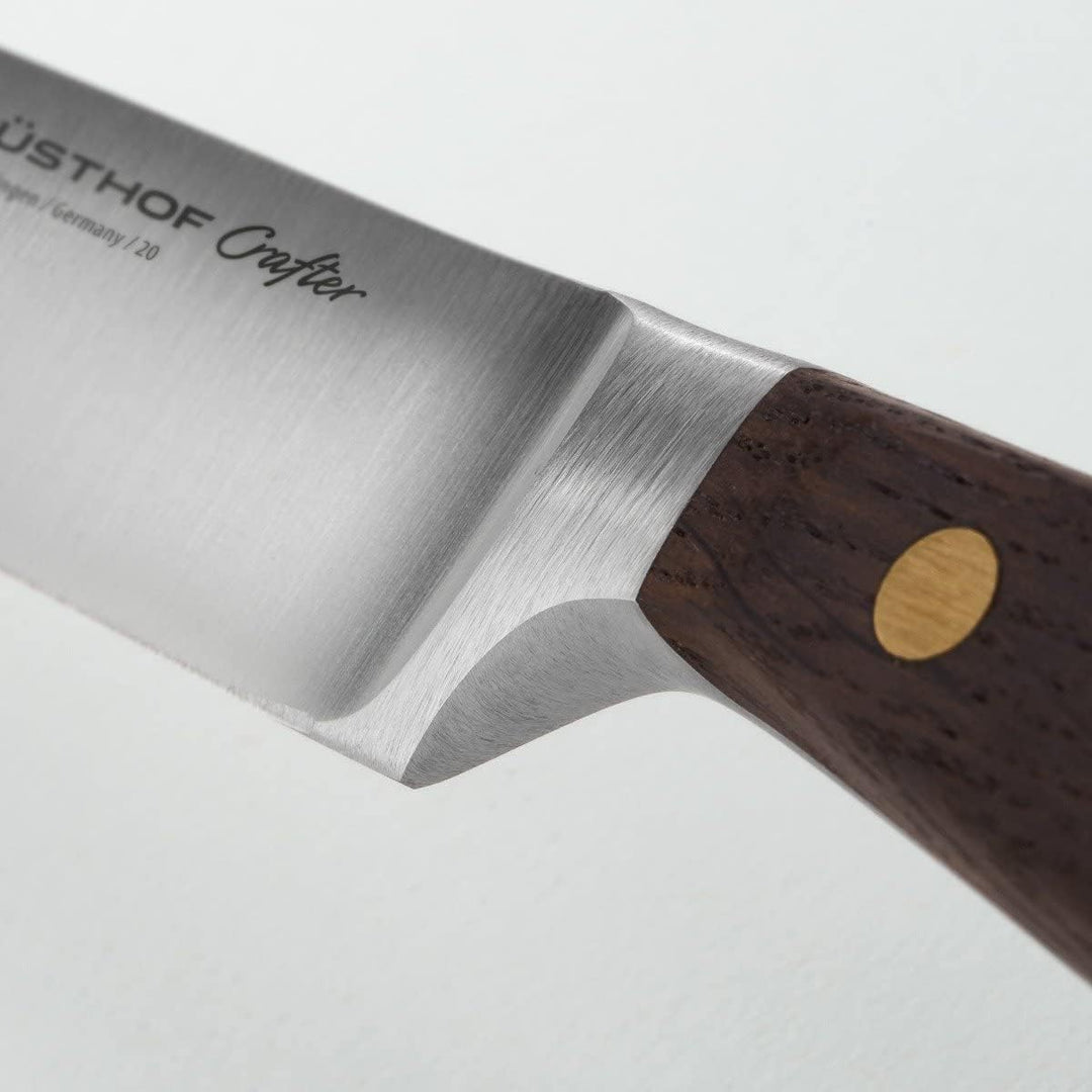 WÜSTHOF Crafter Steakmessersatz mit 4 Messern, Braun,silber, Crafter