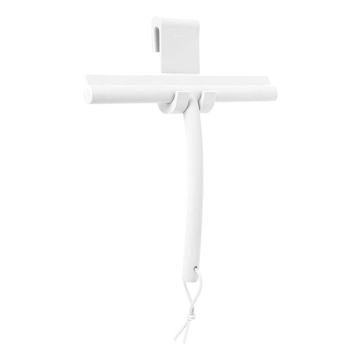 blomus Duschwischer -VIPO- Silikon | Weiss | H 25 cm x B 3 cm x T 24 cm, Weiss