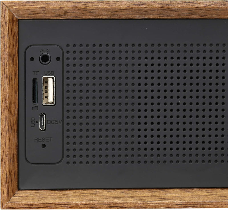 Dynavox FMP3 BT, kompaktes FM-Küchenradio in edlem Holz-Design, portabler Wireless-Lautsprecher mit