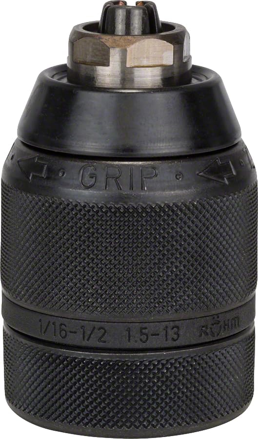 Bosch Accessories Schnellspannbohrfutter (2 Hülsen, Spannbereich 1.5 - 13 mm, Aufnahme 1/2 Zoll - 20