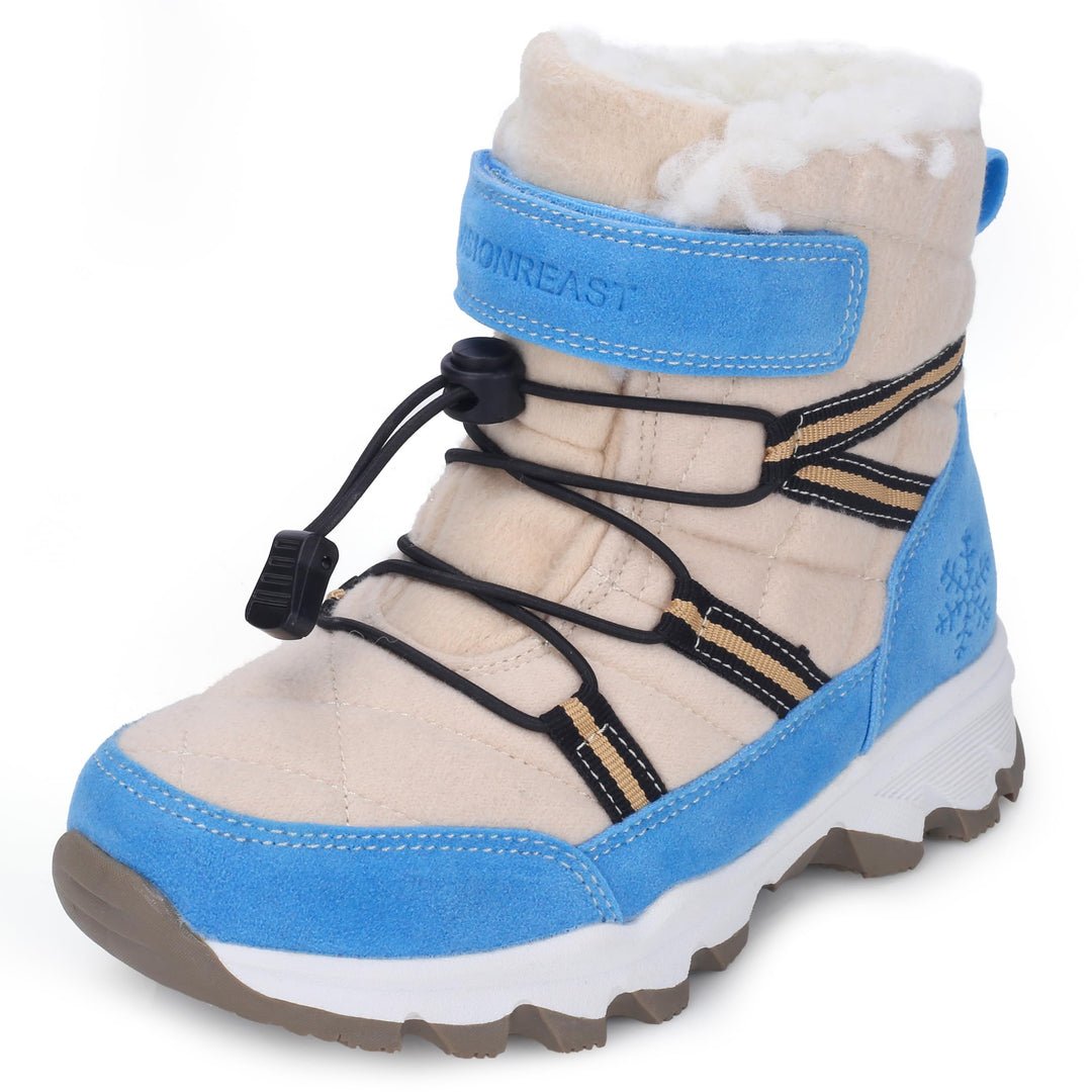 visionreast Winterstiefel Mädchen Winterschuhe Kinder Junge Wanderschuhe mit Wollfutter Schneestiefe