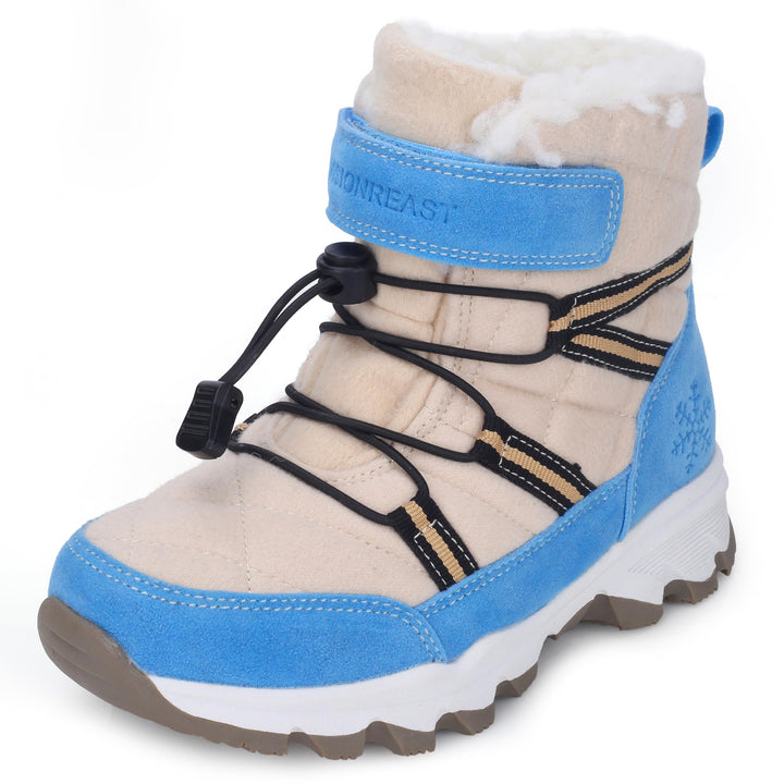 visionreast Winterstiefel Mädchen Winterschuhe Kinder Junge Wanderschuhe mit Wollfutter Schneestiefe