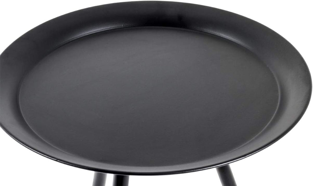HAKU Möbel Beistelltisch, Metall, schwarz, Ø 38 x H 47 cm Schwarz Ø 38 x H 47 cm, Schwarz Ø 38 x H 4