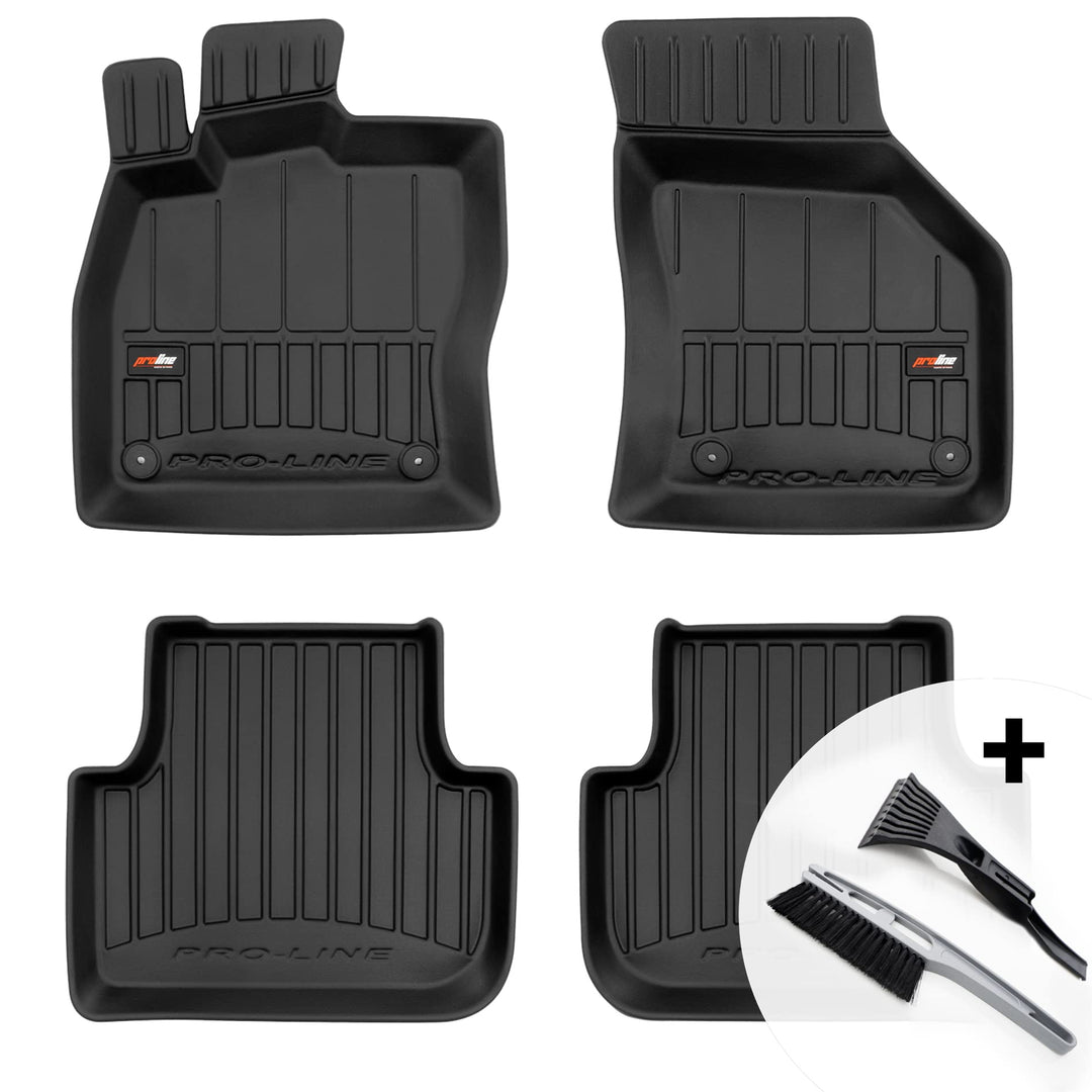 moto-MOLTICO 3D Gummimatten Auto Fussmatten Gummi Automatten 4-teilig Set - passend für VW Golf Spor