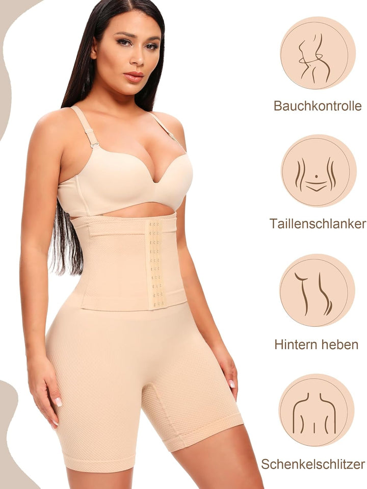 SURE YOU LIKE Taillenformer Shapewear Damen Bauchweg Miederpant Damen Bauchweg Unterhose Mit Korsett