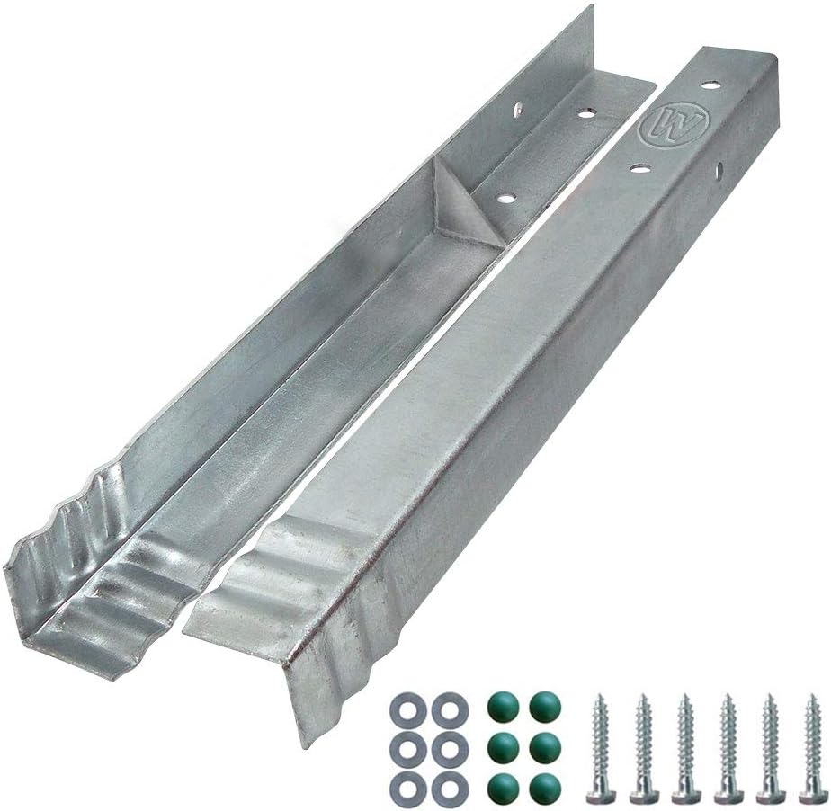 Wickey SolidLock Winkelanker aus feuerverzinktem Stahl für Spieltürme, Schaukeln, Stelzenhäuser - 8e