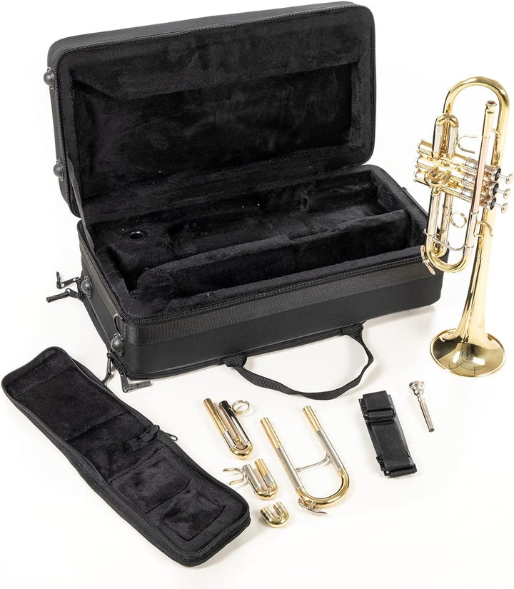 Roy Benson C-Trompete MOD.TR-402C + 1 Satz Bb Züge lackiert, inkl. Etui, TR-402C