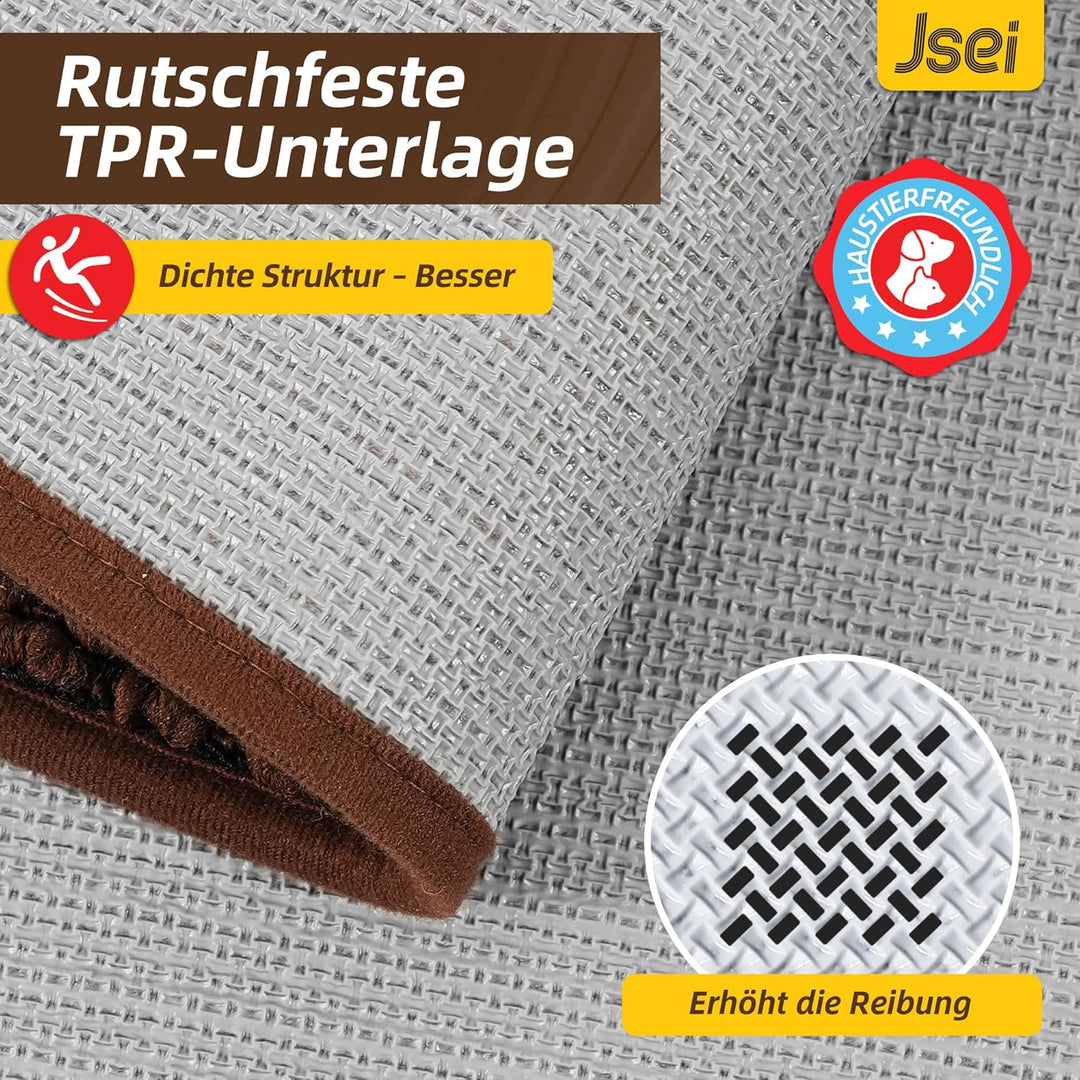 JSEI Fussmatte Innen 60 x 90 cm, Schmutzfangmatte rutschfest waschbar, Türmatte für Haustür Flur Ein