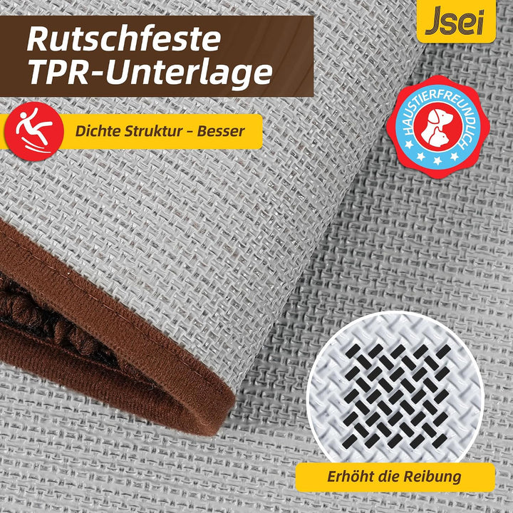 JSEI Fussmatte Innen 50 x 80 cm, Schmutzfangmatte rutschfest waschbar, Türmatte für Haustür Flur Ein