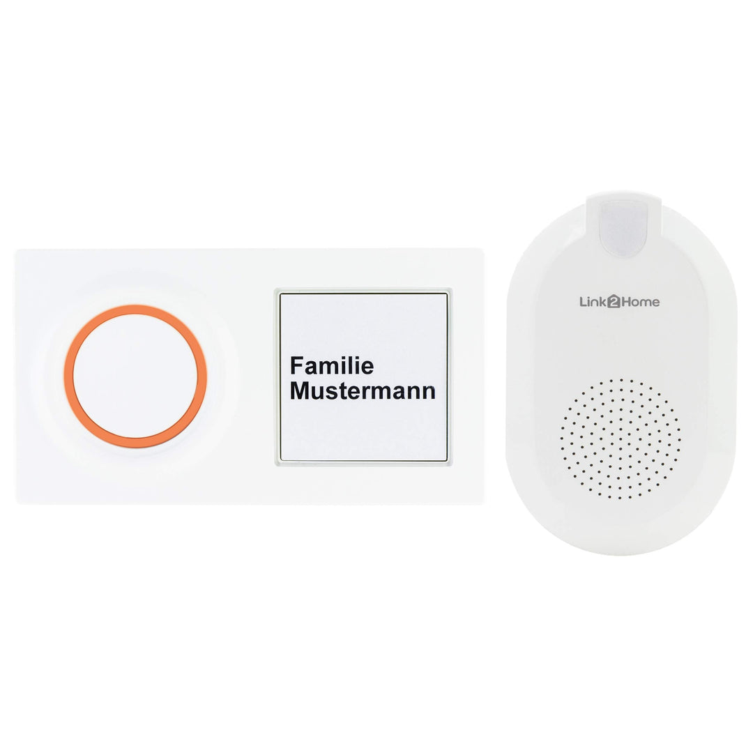 REV 0088277012 Link2Home, WLAN Funk-Gong mit Taster,App Steuerg. 6 Klänge , weiss WLAN Gong, WLAN Go
