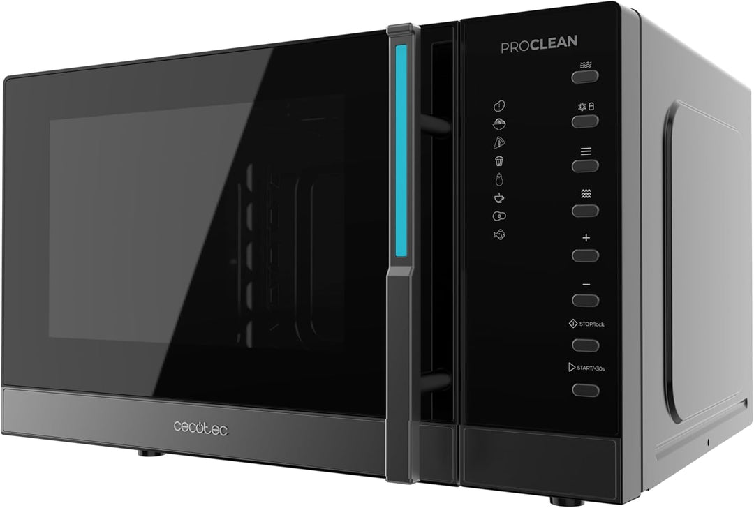 Cecotec Proclean 5130 Digitale Mikrowelle mit Grill, 23 l, 800 W und 1000 W Grill, Gleichmässiges Ko
