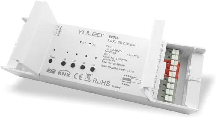 SR-KNX-ONW-4CH KNX LED Controller, 4 Kanäle, 4x 5A, DC 12-36V - Hochwertiger KNX-LED-Controller mit