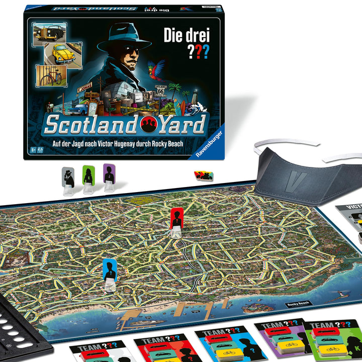 Ravensburger 24741 - Die DREI ??? Scotland Yard - Der Spieleklassiker für 2-6 Personen ab 8 Jahren m