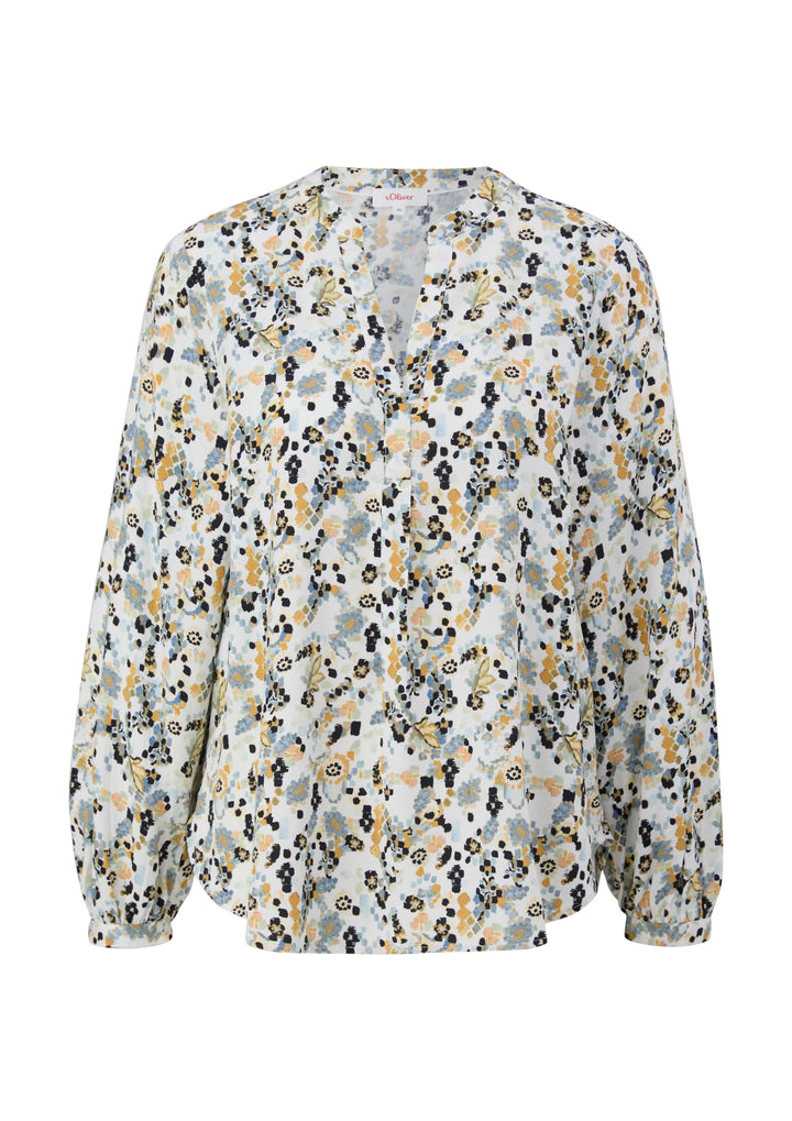 s.Oliver Damen Bluse Langarm 2128312 Bluse Langarm 32 Weiss, 32 Weiss