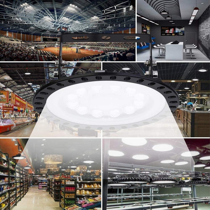Sararoom 50W LED Strahler Hallenstrahler, 2 Pack 4000LM UFO Industrielampe Werkstattlampe, 6500K Kal