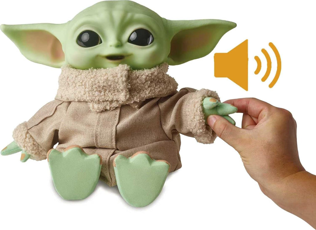 Mattel Disney Star Wars HBX33 - „The Child“ Plüschfigur (ca. 28 cm) aus „The Mandalorian“, zum Samme