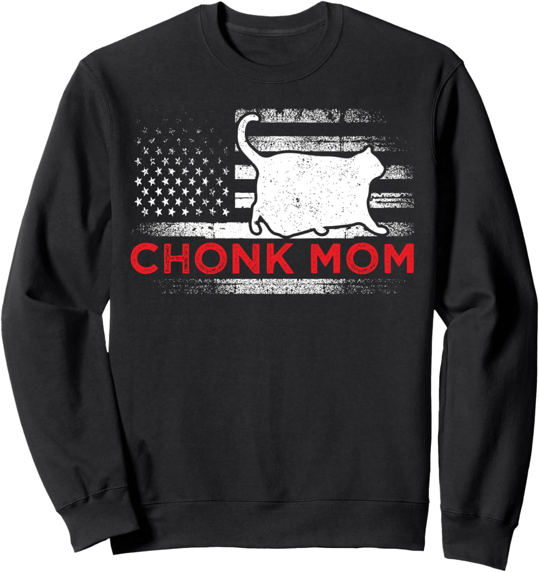 Chonk Meme Katze Chonk Mom Sweatshirt