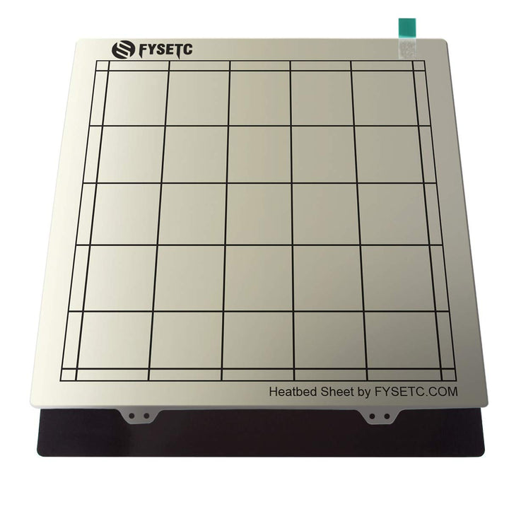 BCZAMD 3D Druck Plattformen 310x310 mm Federstahlblech mit Vorinstallierter Einseitiger Glatter PEI-