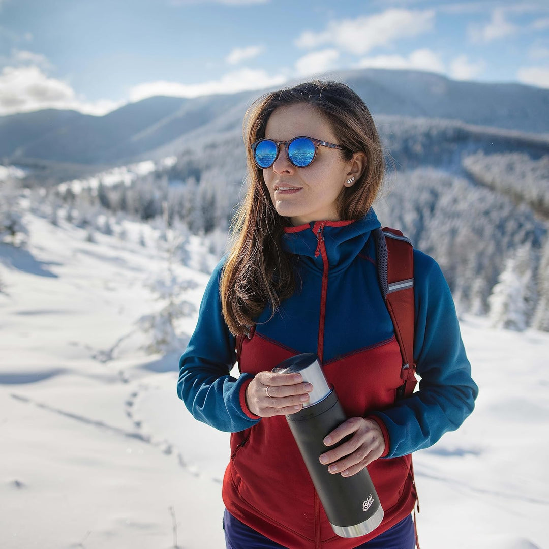 Esbit Thermoflasche Sculptor - Isolierte Flasche aus Edelstahl für warme und kalte Getränke – 1000 m