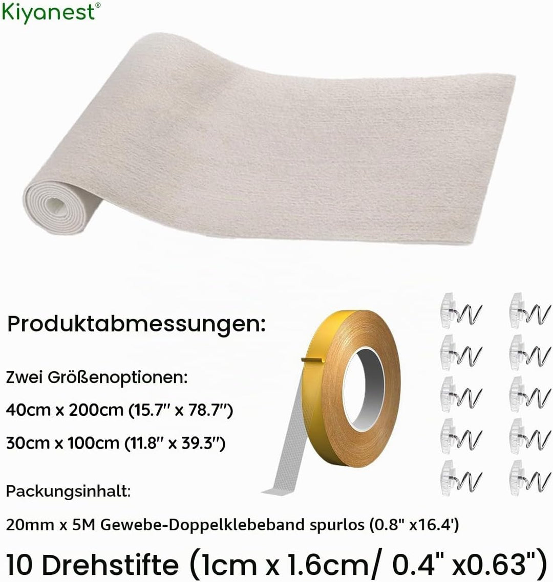 Selbstklebendes Katzenkratzbrett – Kratzspielzeug für Katzen – Zwei Grössen 200x40cm &amp; 30x100cm Warm