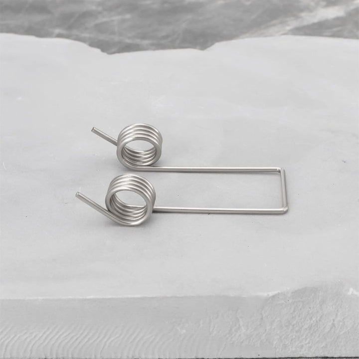 10 Stück Doppelbeinfedern, 4 Spulen, Torsionsfedern aus vernickeltem Edelstahl, 1 mm x 8 mm, Zubehör
