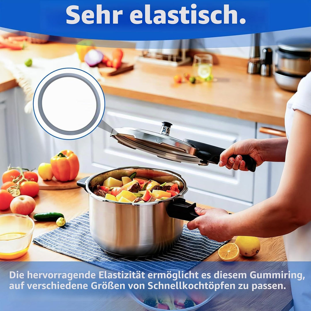 2 Stück Dichtungsringe Schnellkochtopf kompatibel mit WMF, 2 Stück Kochsignaldichtung, 6068559990 60
