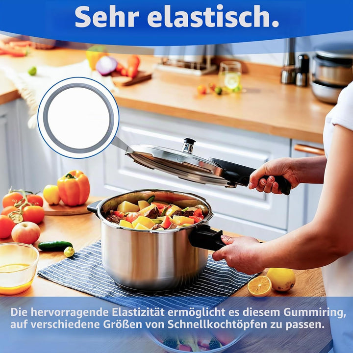 2 Stück Dichtungsringe Schnellkochtopf kompatibel mit WMF, 2 Stück Kochsignaldichtung, 6068559990 60