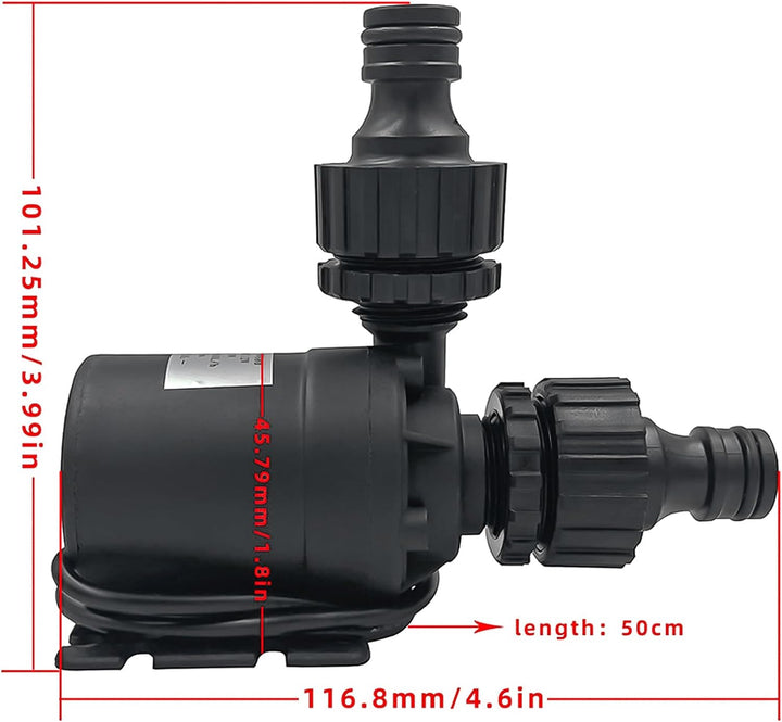 2 Pcs Dc 12v Bürstenlose Tauchwasserpumpe, Dc 12v Mini-Wasserpumpe, Brushless Tauchwasserpumpe, Bohr