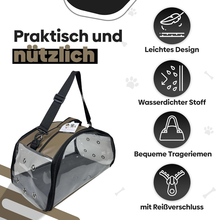 EVE Textile Hunde Tragetasche | Katzen Tragetasche | Hundetasche | Katzentasche | Hunde Umhängetasch