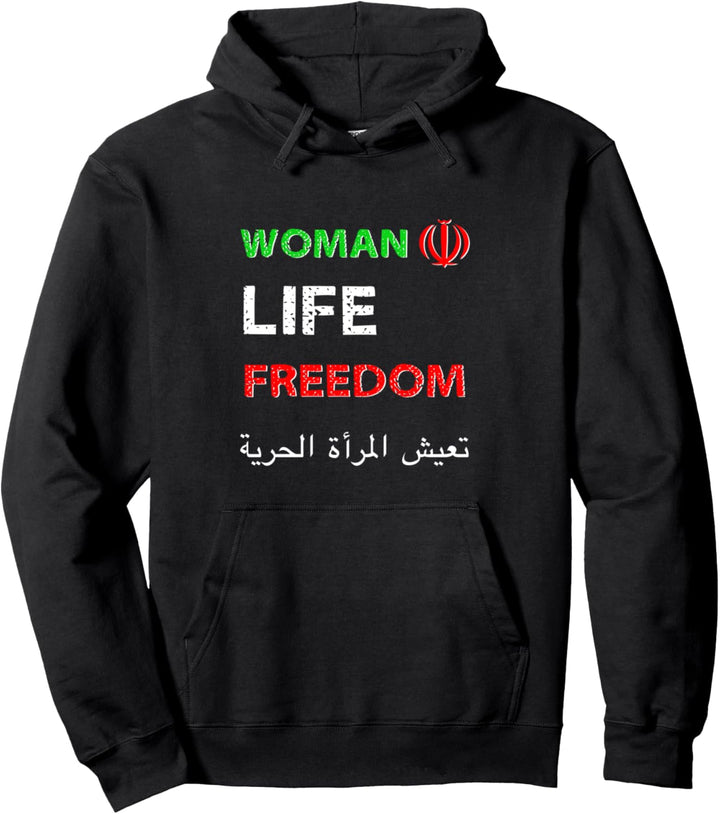 Jin Jihan Azadi Woman Life Freedom Pullover Hoodie