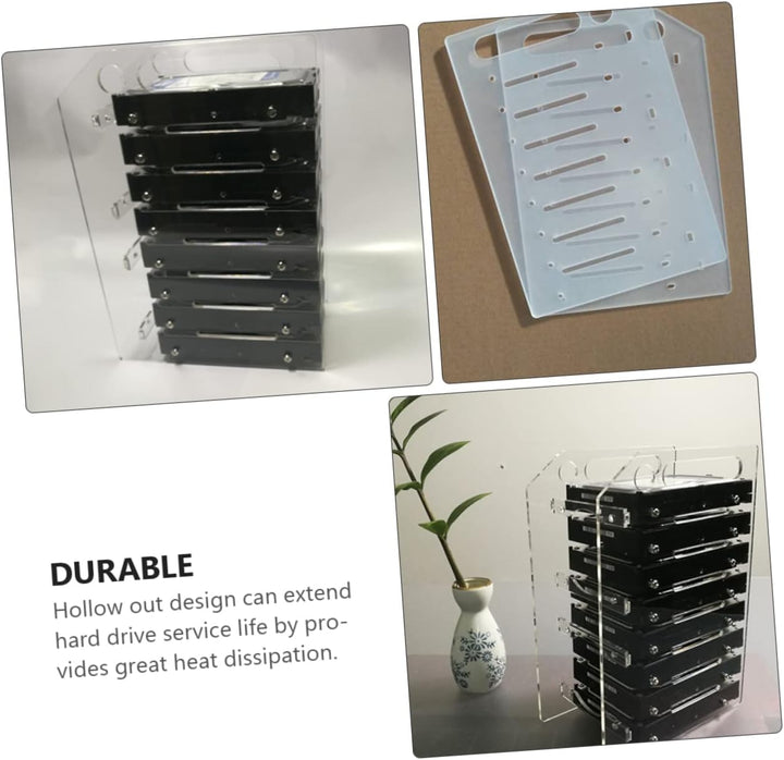 1 Set HDD-Regal Externes Festplattengehäuse DIY-Festplatten-Rack Festplatten- -Tablett Desktop-Compu