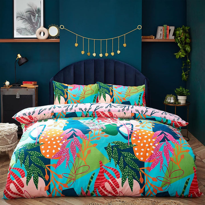 furn. Coralina Bettbezug-Set, Mehrfarbig, Doppelbett Doppelbett Multicolor, Doppelbett Multicolor