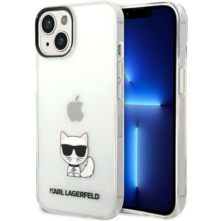 KARL LAGERFELD KLHCP14MCTTR hülle für iPhone 14 Plus 6,7" hardcase transparent Choupette Body