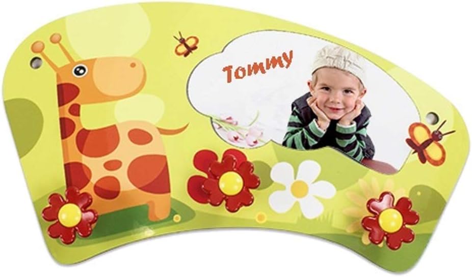 Wandgarderobe für Kinder mit Foto und Text Name selbst gestalten und personalisieren, Kinderwandgard