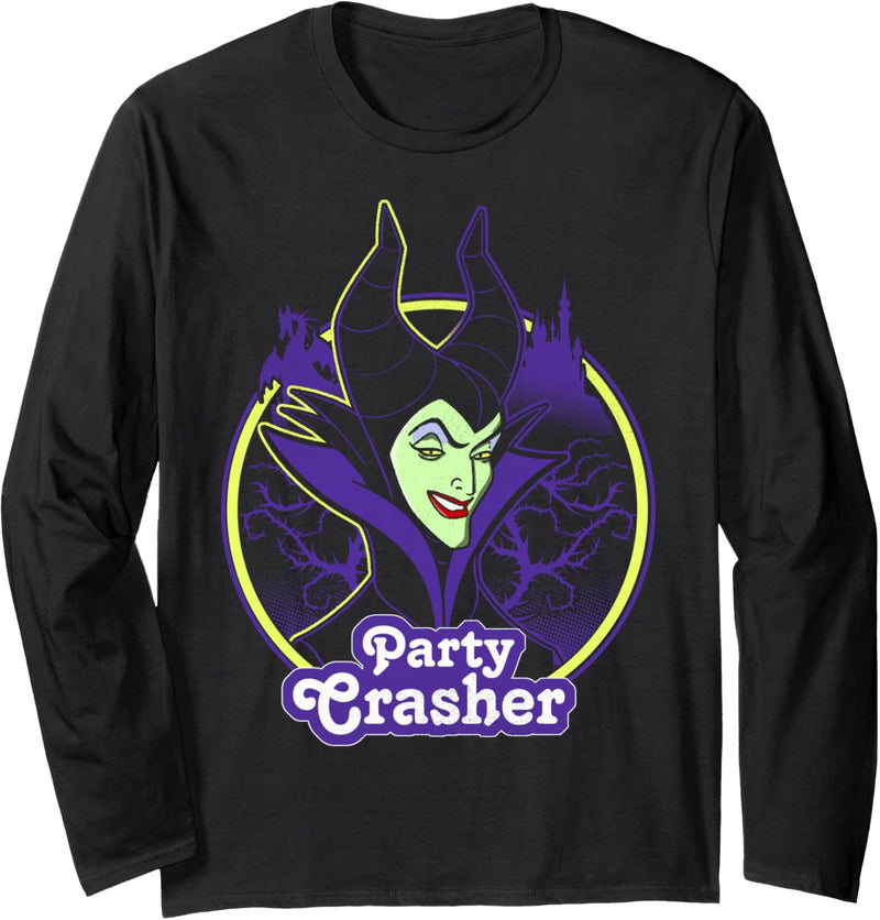 Disney Sleeping Beauty Maleficent Party Crasher Portrait Langarmshirt